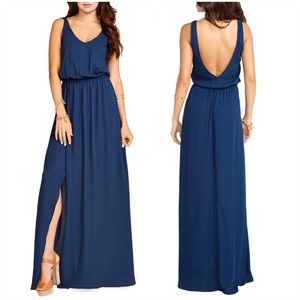 Show Me Your MuMu Kendall Maxi in Rich Navy Crisp